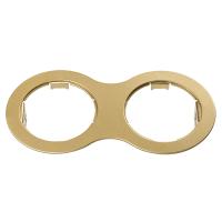 214623 Рамка DOMINO Double ROUND MR16 ЗОЛОТО