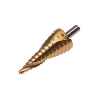 Сверло ступенчатое, 6-8-10-12-14-16-18-20-22-24-26-28-30мм, Р6М5, ТИТАН, трехгр.хвостовик KRANZ