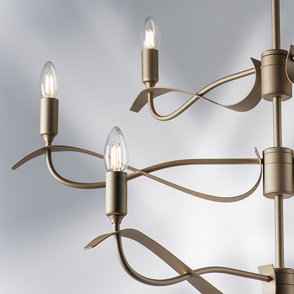 733283 Люстра RAGNO 8х40W E14 ЗОЛОТО