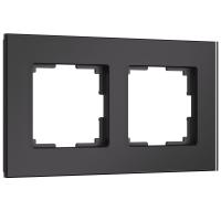 Рамка на 2 поста Senso (черный, стекло soft-touch) W0023108