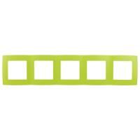 12-5005-26 ЭРА Рамка на 5 постов, Эра12, лайм (10/100/1600)