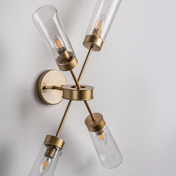 690643 Св-к настенно-потолочн CROTONE 4х40W E14 ШАМПАНЬ/ПРОЗРАЧНЫЙ