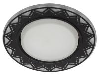 DK LD27 WH/BK Светильник ЭРА декор cо светодиодной подсветкой GX53, белый/черный (30/720)