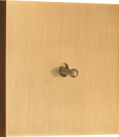 Переключатель перекрестный (с 3-х мест) на 1 тумблер, каплевидный, 10AX 250V, латунь, серия N96