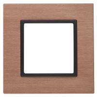 14-5201-14 ЭРА Рамка на 1 пост, металл, Эра Elegance, медь+антр (10/50/1800)