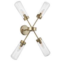 690643 Св-к настенно-потолочн CROTONE 4х40W E14 ШАМПАНЬ/ПРОЗРАЧНЫЙ