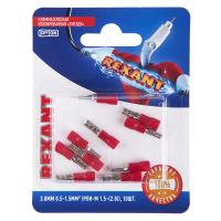 Клемма плоская изолированная РПи-м 1.5-(2.8)/РпИм 1,25-250 гнездо 3.8 мм, 0.5-1.5 мм², в упак. 10 шт. REXANT