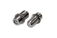 Переходник гнездо F – гнездо F, бочка с кольцом REXANT