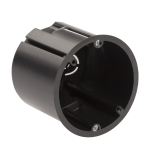 KUP-73-73-m-black  Коробка установочная ЭРА KUP-73-73-m-black черная 73х73мм для полых стен саморезы металлические лапки IP20