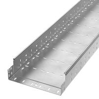 Лоток перфорированный Профи INOX (AISI 304) 300х100x6000 (2,0 мм) (12 м/уп) Промрукав