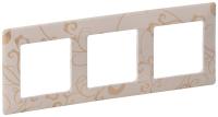 Legrand Valena LIFE Ампир бежевый Рамка 3-ая