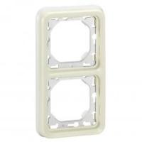 Legrand Plexo Белый Рамка 2-ая вертикальная с суппортом  для внутреннего монтажа IP55