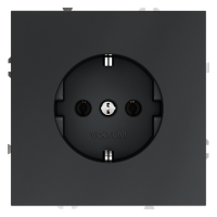 Розетка встраиваемая VOLTUM S70 с заземлением 16А, (графит)