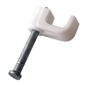 Крепеж кабеля плоский 4 х 2 мм, белый (упак. 20 шт)  REXANT 