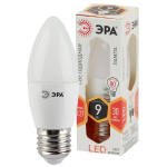 Лампочка светодиодная ЭРА STD LED B35-9W-827-E27 E27 / Е27 9Вт свеча теплый белый свет