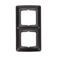 DEA Рамка 2-я горизонтальная Черный Металлик KRANZ 