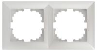 Рамка для розеток и выключателей Intro Solo 4-502-06 на 2 поста, СУ, перламутр