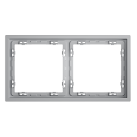 Рамка пластиковая VOLTUM S70 на 2 поста, (серый)