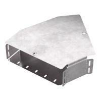 Угол горизонтальный 45 градусов с крышкой Стандарт 300х100 Промрукав