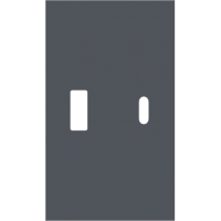 USB+type с накладкой 2-ух модульная (ГРИФЕЛЬ МАТОВЫЙ) MEITON AL12C