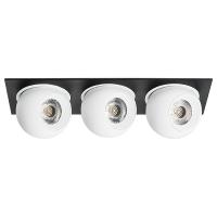 i537646464 Светильник INTERO LED 9W*3 850LM*3 24G ЧЕРНЫЙ/БЕЛЫЙ 4000K (217537+217064+217064+217064)