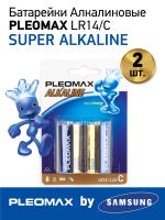 Батарейки Pleomax LR14-2BL Alkaline (20/160/6400)