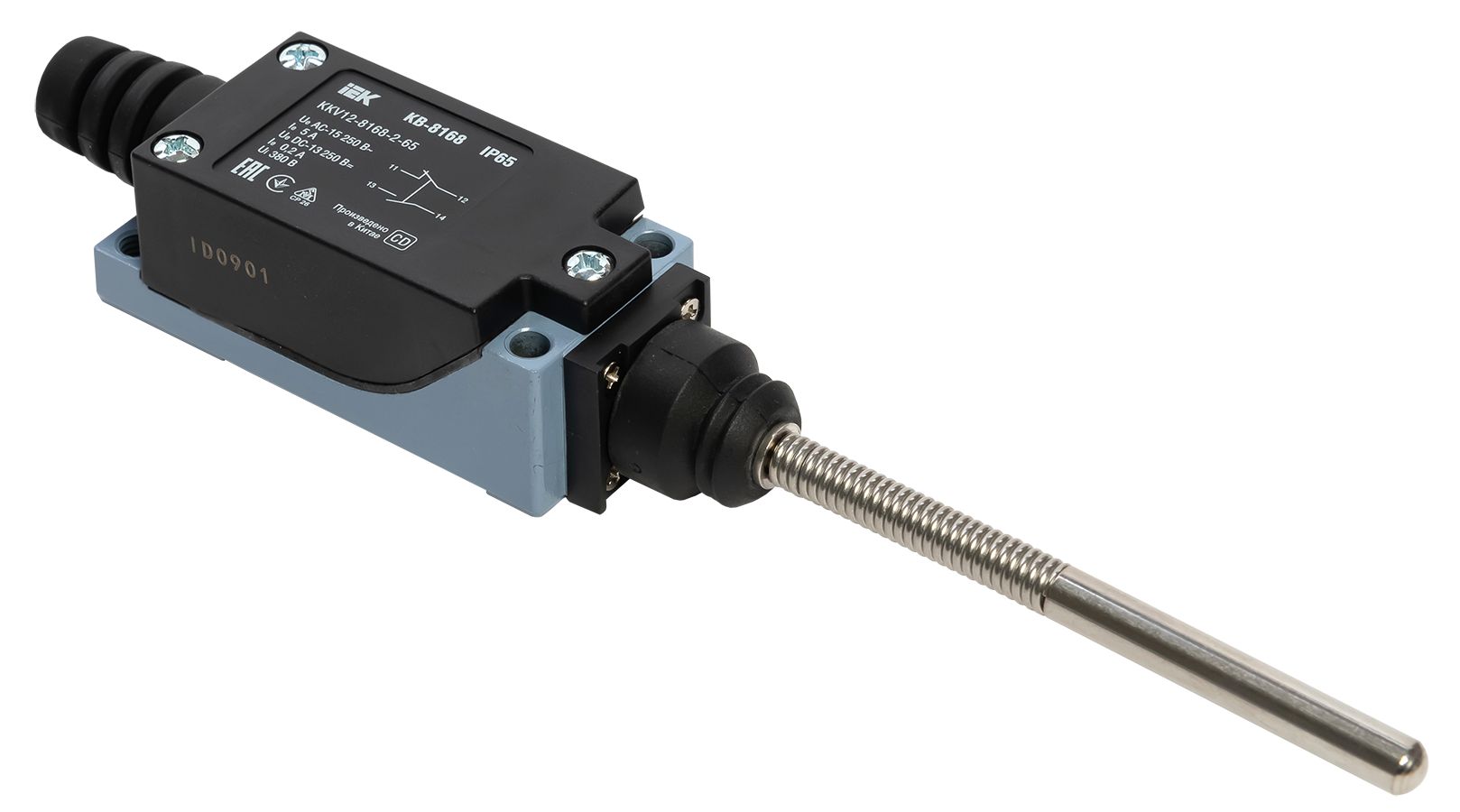 Выключатель концевой КВ-8168 двойной пружинный стержень IP65 IEK