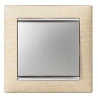 Legrand Valena Светлое дерево/Серебро Рамка 1-ая