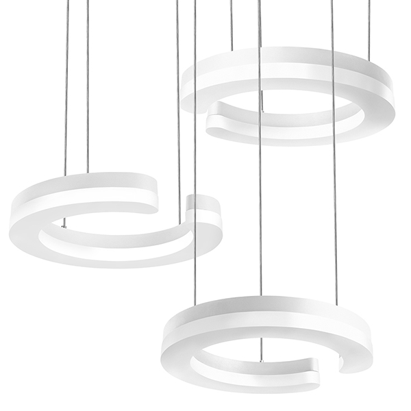 763346 Подвес UNITARIO 34.5W LED 3795LM БЕЛЫЙ МАТОВЫЙ 4000K