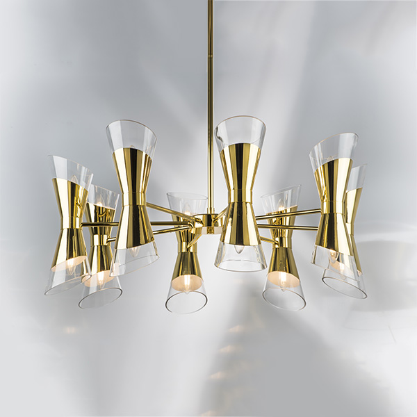 817162 Люстра STRATO 16х40W E14 ЗОЛОТО