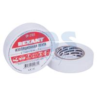 Изолента 15мм х 25м белая REXANT (5шт/уп)