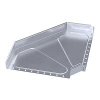 Угол горизонтальный 90 градусов Стандарт INOX (AISI 316) 500х80 Промрукав