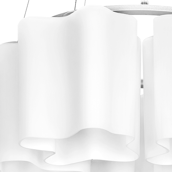 802160 Подвес NUBI 6х40W E27 ХРОМ/БЕЛЫЙ