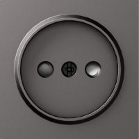 Накладка для розетки без заземления, со шторками 16A 250 В~, матовый титан, серия A07