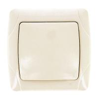 Мадрид Выключатель 1-клавишный 10А бежевый EKF