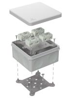 Коробка огнестойкая разветвительная для о/п двухкомпонентная 60-0300-FR6.0-4-8-Р Е15-Е60 RAL7035 100х100х50 (14 шт/кор) Промрукав