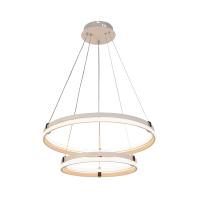Подвесная светодиодная люстра 6038/2 WHT+CHR 226W
