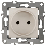12-2105-02 ЭРА Розетка 2P, 16A-250В, IP20, Эра12, слоновая кость (10/100/3200)