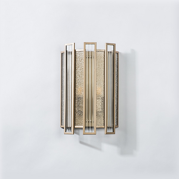 712622 Бра AGAVE 2х40W E14 ШАМПАНЬ/ПРОЗРАЧНЫЙ