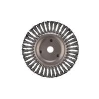 Щетка дисковая для УШМ, крученая стальная проволока, 200мм, отв. 22,23мм KRANZ