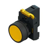 Кнопка SB-31 плоская с фиксацией 1NС черная IP65 EKF
