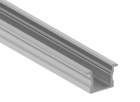 Врезной алюминиевый профиль,  23,5х14,5х2000. Цвет: Анодированное серебро, Серия:DN8ALE