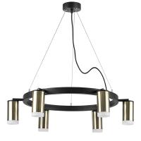 LR0163160 Люстра RULLO 6х50W GU10 ЧЕРНЫЙ/БРОНЗА (571016+214431-6+202430-6)