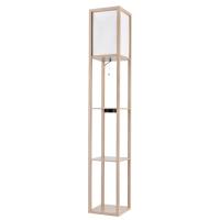 8091/1F COMFI LN25 361 дерево/белый, дерево/текстиль Торшер Е27 1*60W 220V PRACTIC