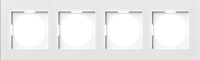 Рамка 4-я, Natural белое стекло, серия A07