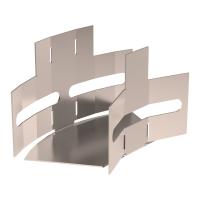 Угол горизонтальный изменяемый 0-45 градусов Стандарт INOX (AISI 409) 50х50 Промрукав