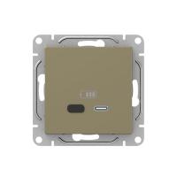 Механизм розетки USB-С, быстрая, шампань Эпика EKF