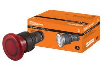 Кнопка грибовидная SB7-CWM42 с возвратом, 1НЗ, 220 В LED, d35 мм, красная, IP40 TDM
