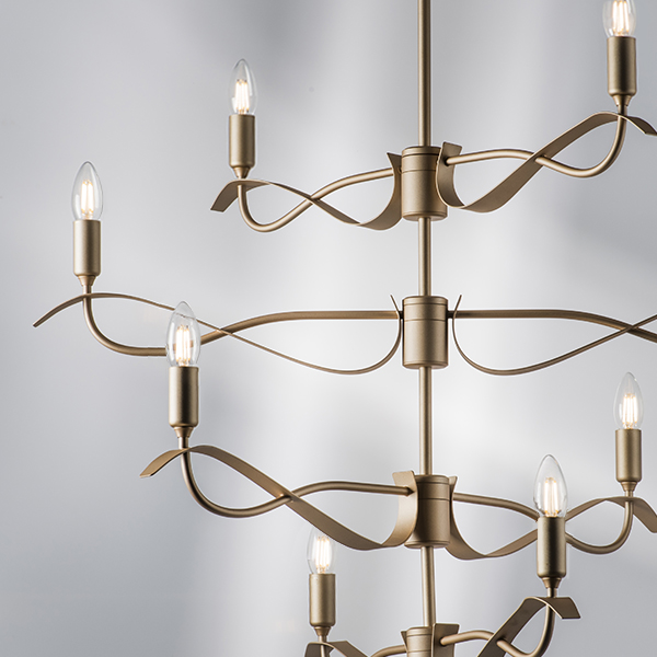 733283 Люстра RAGNO 8х40W E14 ЗОЛОТО