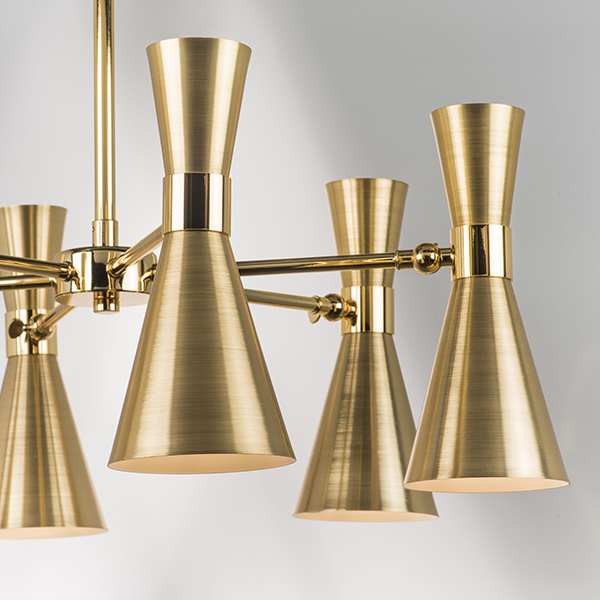 816061 Люстра DUMO 6х40W E14 ЛАТУНЬ/ЗОЛОТО